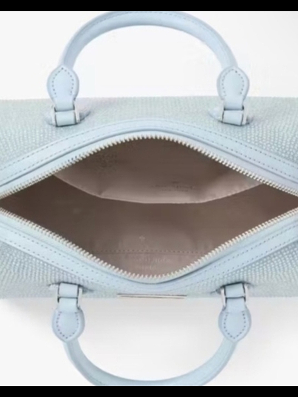 Kate Spade Madlison Crystal-Embellished Denim Satchel w Detachable Strap NWT - Picture 5 of 9